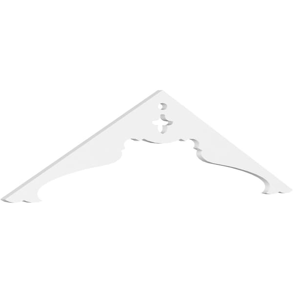 Ekena Millwork Pitch Heath Architectural Grade PVC Gable Pediment, 60"W x 15"H x 1"P (6/12) GPP060X015X100HEA - main